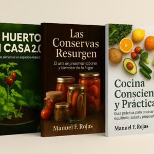 Pack Premium: 3 Ebooks para Tu Hogar — Cultivo, Conservas y Cocina Saludable